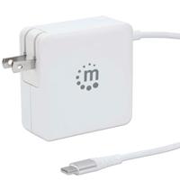 Esta es la imagen de cargador/manhattan/180245/cargador de energía pd con cable usb-c integrado  60 w